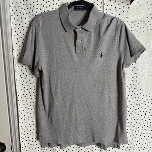 Ralph Lauren Gray Polo Shirt Classic Style